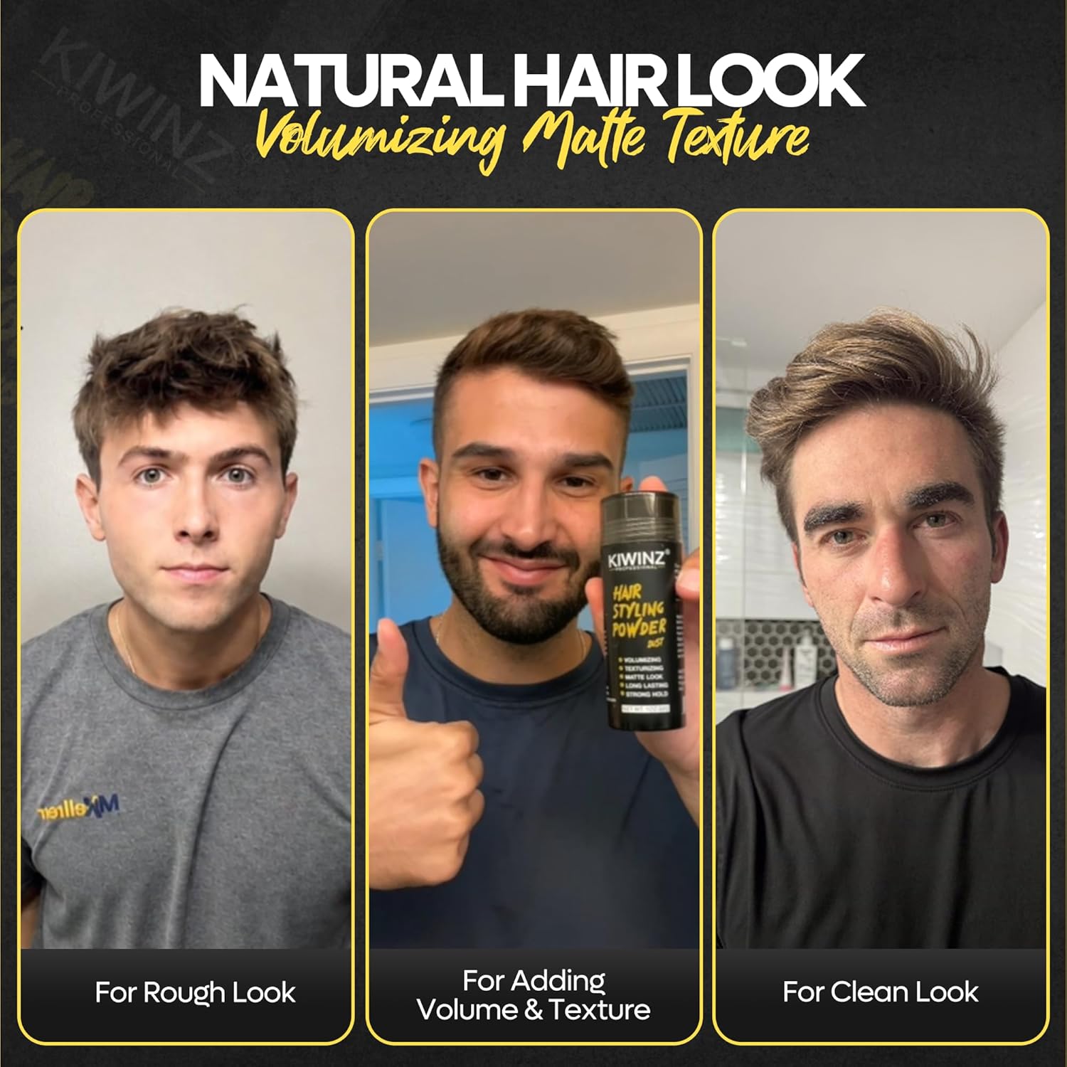 Hair Styling Powder for Men – Natural Look Texture Hair Powder with Matte Finish – Long-Lasting Hold, Adds Volume & Texture, Non-Sticky and Smells Great – 30g - Image 6