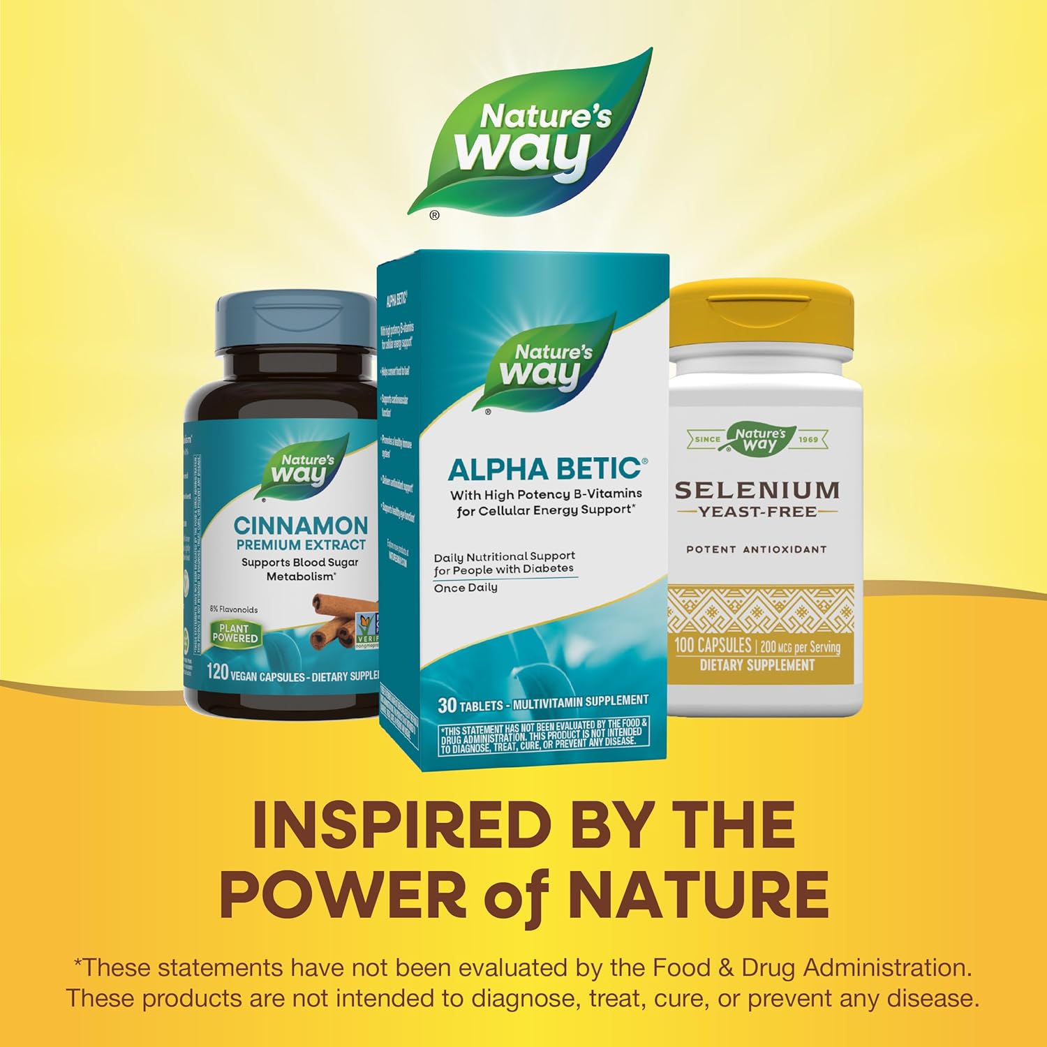 Nature's Way alpha betic, Diabetic Multivitamin for Daily Nutritional Support, with B-Vitamins for Energy Metabolism Support*, Alpha Lipoic Acid, Taurine, Lutein, 30 Tablets - Image 7