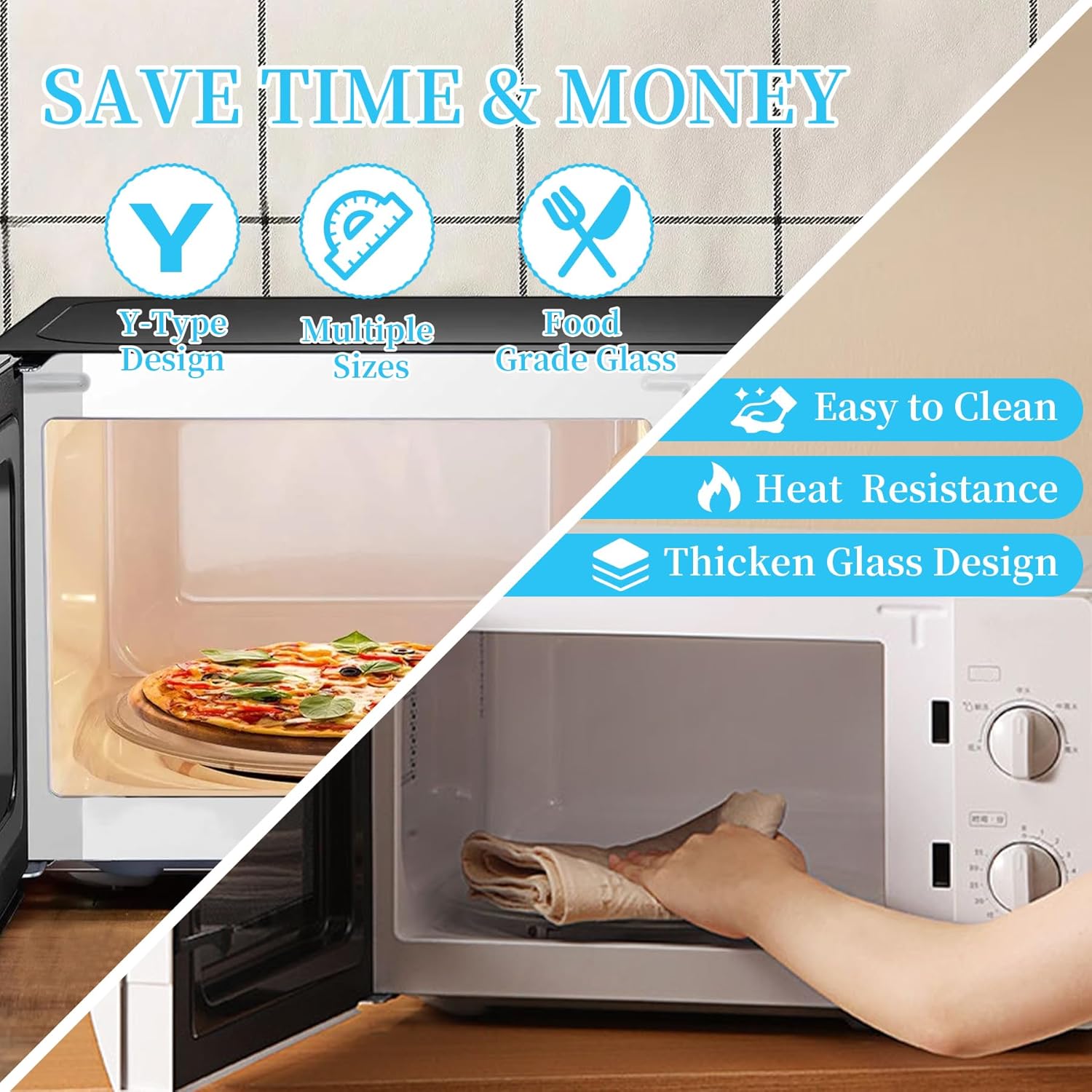 11.5" Universal Microwave Plate Replacement Glass Turntable | Fits GE, Samsung, LG, Magic Chef, Amana, Toshiba - Image 5