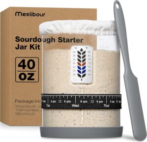 Premium Pro Sourdough Starter Jar K...