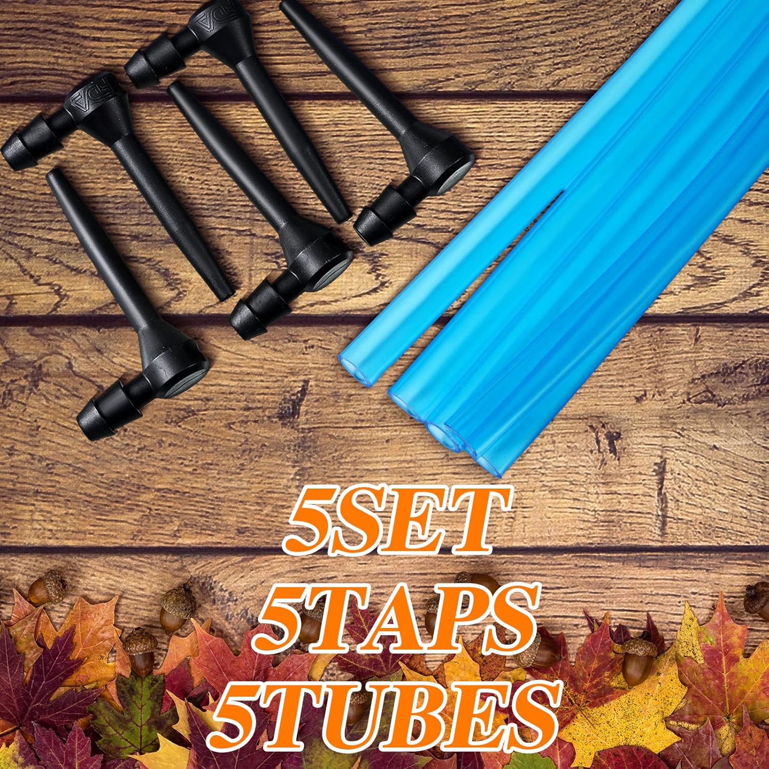 Hortsun 5 Set Maple Syrup Tree Tapping Kit Maple Syrup Sugaring Starter Taps Include 5 Pieces Maple Tree Tap Extractors and 5 Pieces Syrup Collection Extractor Tubes for Birch Maple Syrup Supplies - Image 3