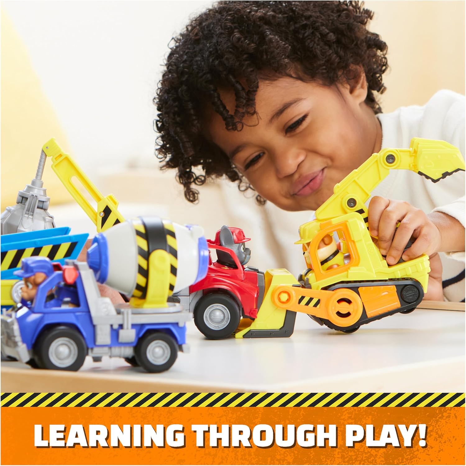 Rubble & Crew, Mix’s Cement Mixer Toy Truck with Action Figure and Movable Construction Toys, Kids Toys for Ages 3 and Up - Image 6