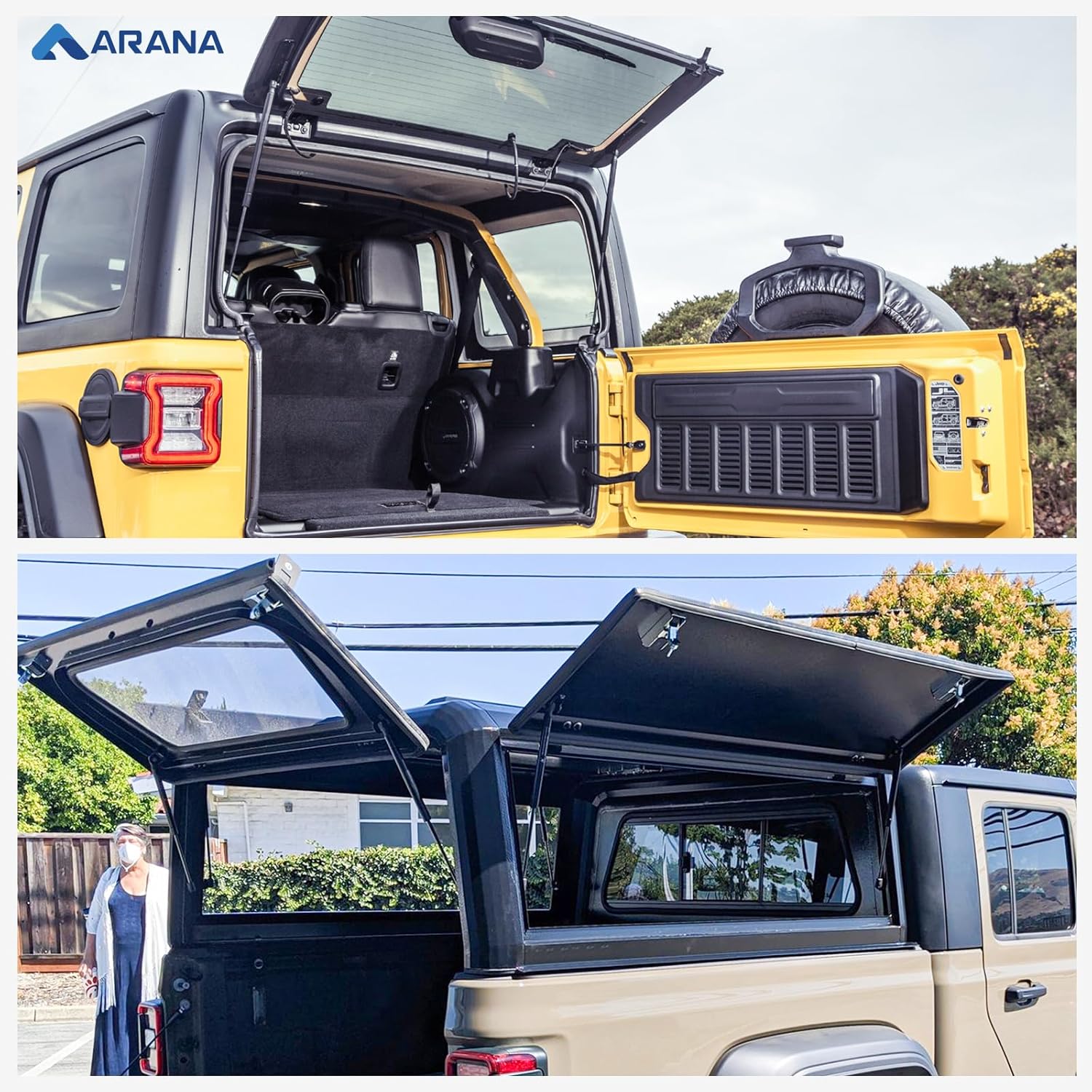 ARANA C16-06874 17 inch 40Lb Gas Struts, Leer Topper Gas Struts c16-33312, ML36-40 17" Lift Support Shocks Spring for Camper Shell Truck Canopy Cap Toolbox Lid GSNI-5200-40#LGP6-170-40, 2Pcs - Image 5