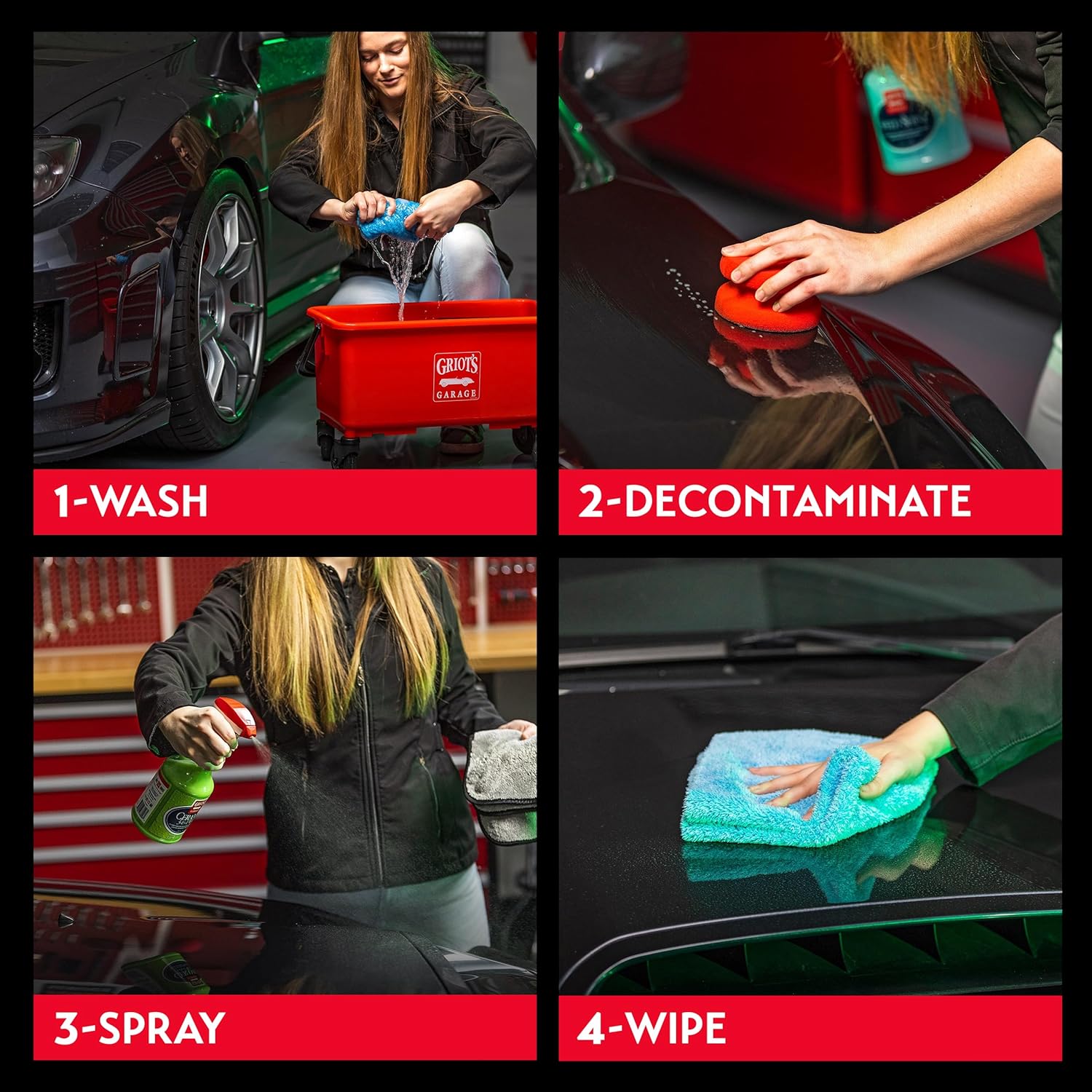 Griot’s Garage Ceramic 3-in-1 Wax, SiO2 Spray for Cars, Trucks, RV’s, Provides Protection and Water Beading on Paint, Wheels, Plastic, Rubber Trim, Chrome, and More, 10983, 1 Gallon - Image 4