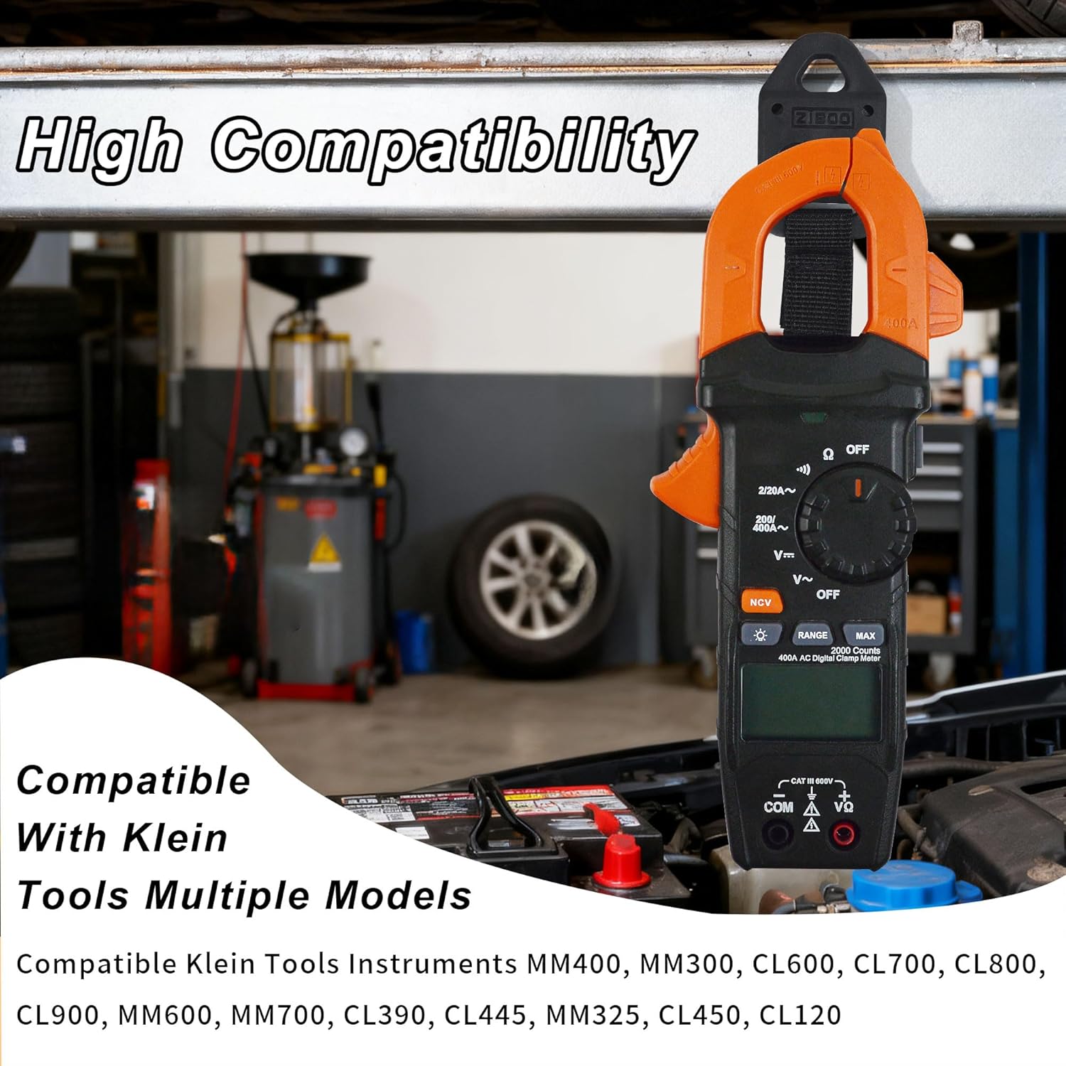 ZIBOO 69417 Rare Earth Magnet Multimeter Hanging Strap Kit Compatible with Klein Tools Meters MM400,MM300, CL600, CL700, CL800, CL900,MM600, MM700,CL390,CL445,MM325,CL450,CL120 - Image 5