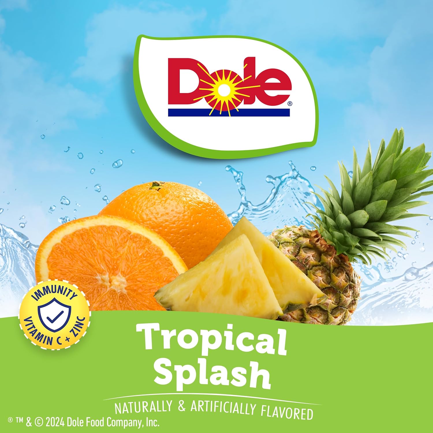 Dole Tropical Splash Liquid Water Enhancer - Sugar Free & Delicious, Makes 160 Flavored Water Beverages - Pack of 4 - Image 2