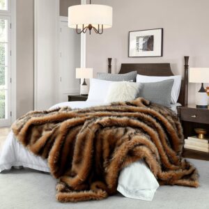 Luxury Plush Faux Fur Blanket King ...