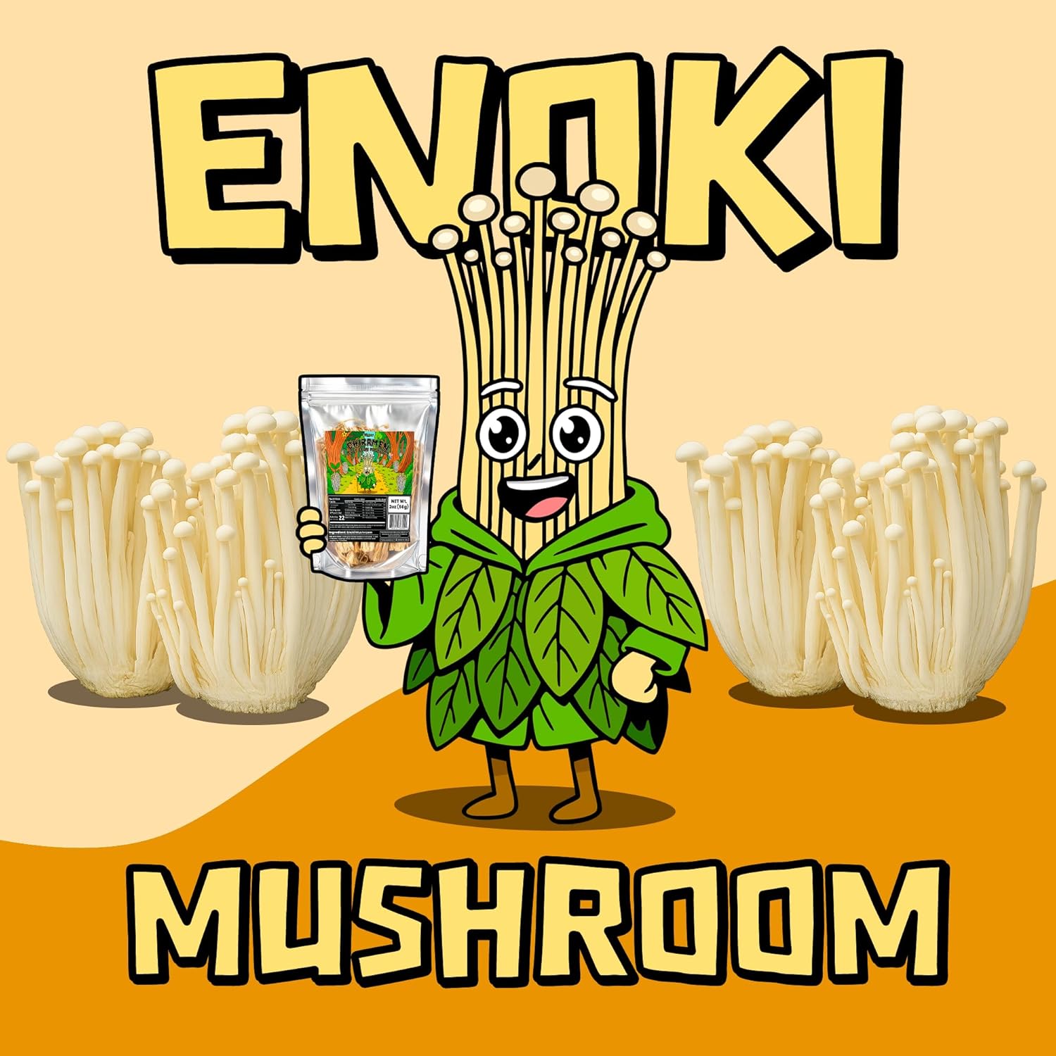 CHIRAMEN Dried Enoki Mushroom Ramen Toppings – Premium Freeze Dried Enoki Mushrooms for Ramen, Cup Noodles, Soups, Hot Pot & Asian Noodle Dishes - Image 2