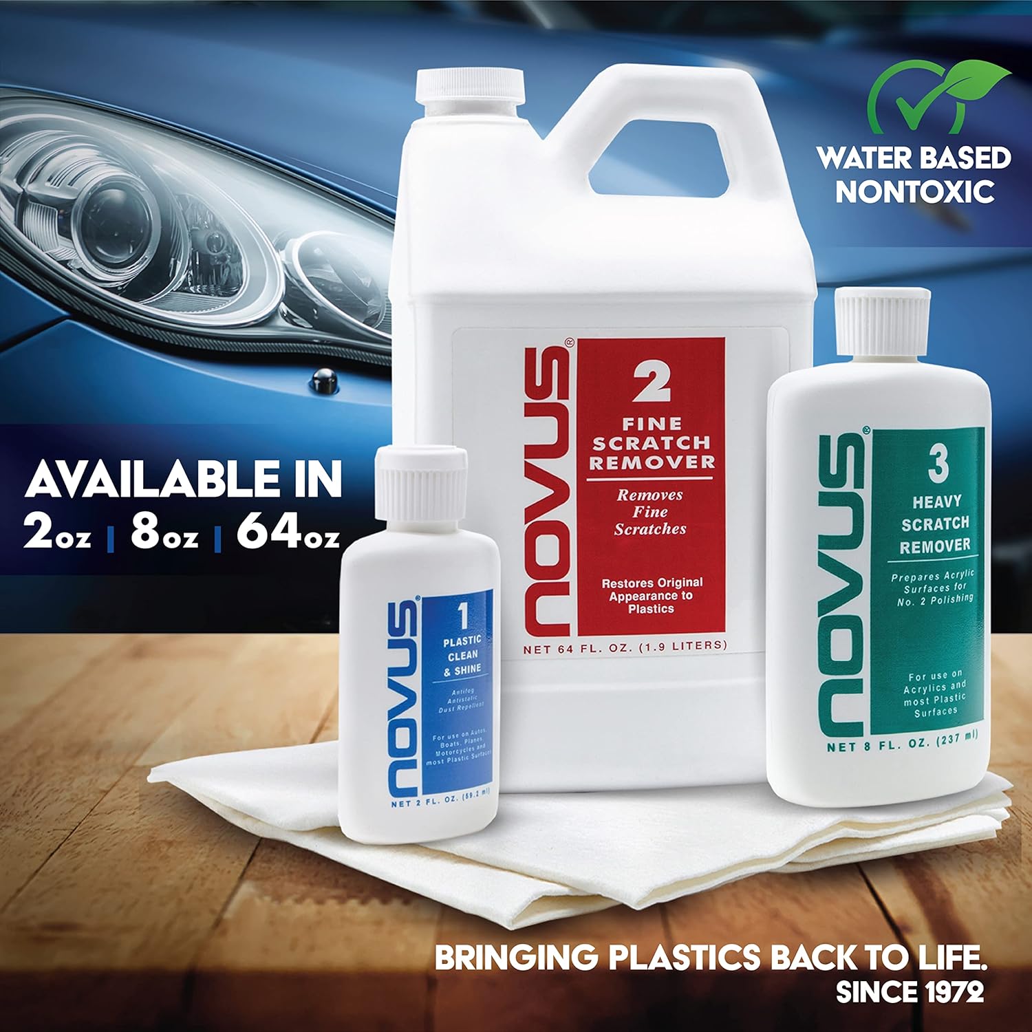 NOVUS 7030 | Fine Scratch Remover #2 | 2 Pack, 8 Ounce Bottles - Image 7