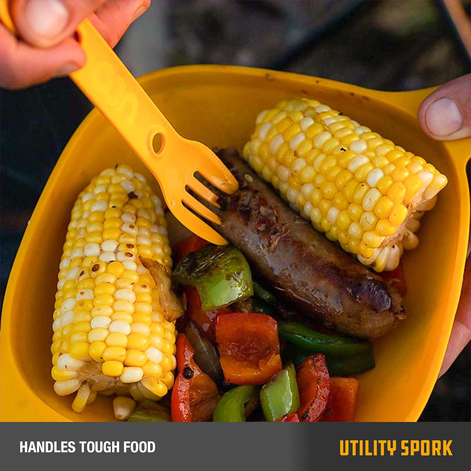 UCO Utility Spork 3-in-1 Combo Spoon-Fork-Knife Utensil - Image 4