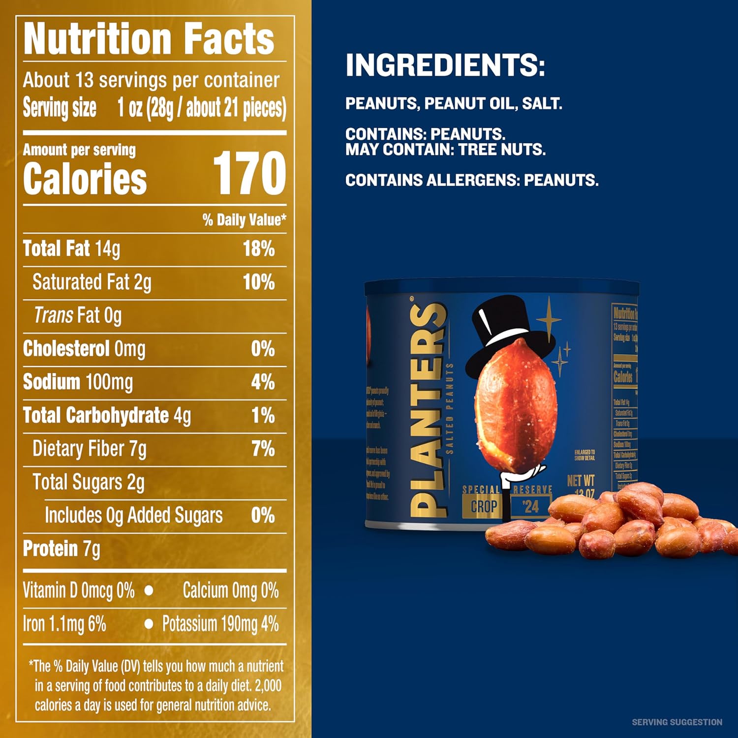 PLANTERS Special Reserve Peanuts, 13 OZ - Image 2