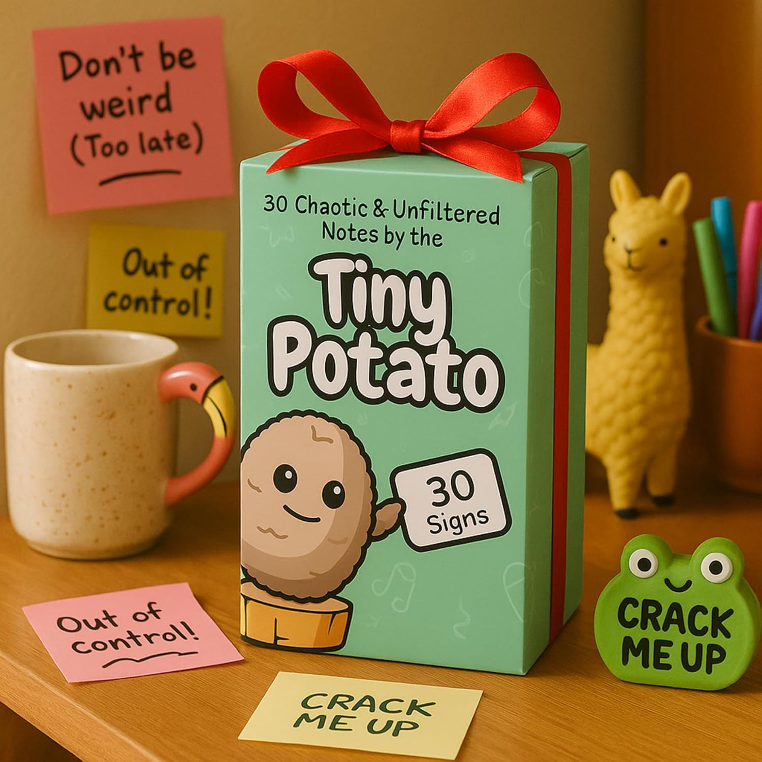 Funny Friendship Gift - Tiny Potato Crochet W/ 30 Sassy Messages for Women Friends Bestie BFF Coworker - Best Friend Birthday Gifts for Women, Sister Birthday, College Graduation Present Idea for Her - Image 8