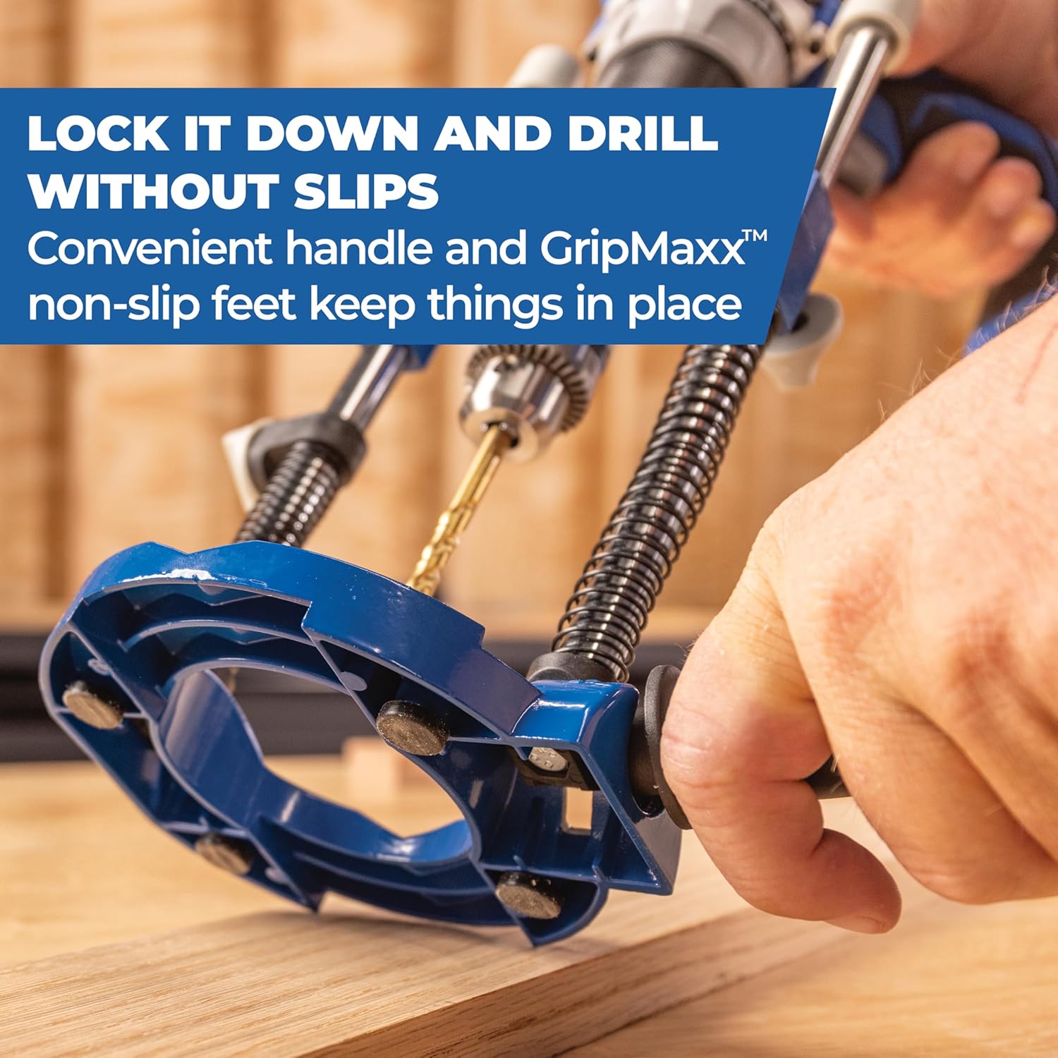Kreg Drill Guide Pro - Portable Drilling Solution With Adjustable Angle - Built-In Dust Collection Adapter - Self-Centering Design for Consistent Holes - KDG6500 - Image 6