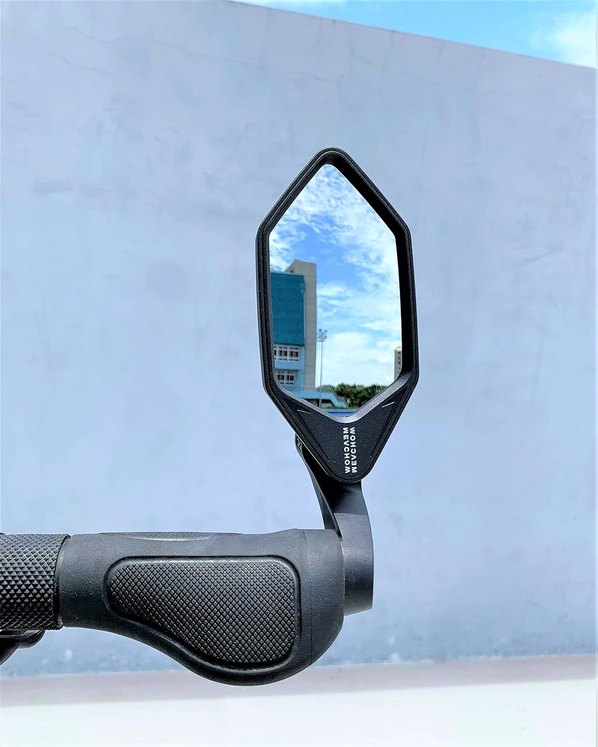 New Bar End Bike Mirror, Crystal UHD Automotive Grade Glass Lens E-Bike Mirrors, Scratch Resistant, Safe Rearview Mirrors, (Blue Right Side) ME-022RB - Image 6