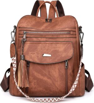 Rcrirth PU Leather Backpack Purse f...
