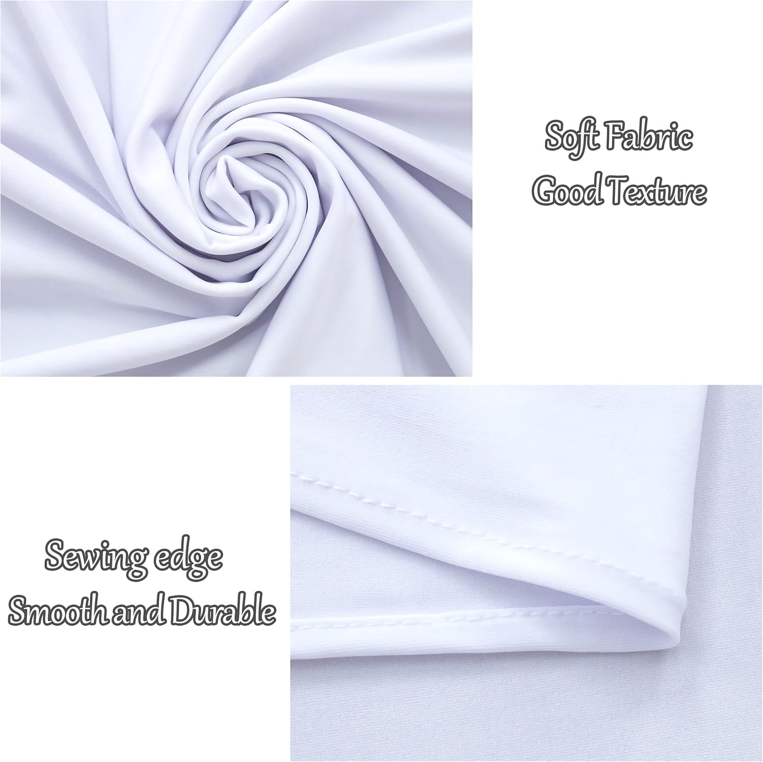 10x10FT White Backdrop Curtains for Parties - White Wedding Backdrop for Baby Shower Birthday Photo Home Party Curtains Backdrop 5x10FT 2 Panels, One size - Image 6