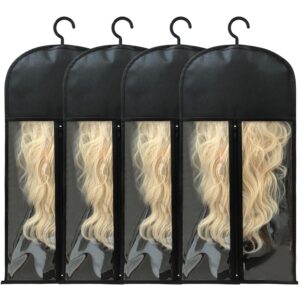 Jonley 4Pcs Wig Storage Wig Bags St...
