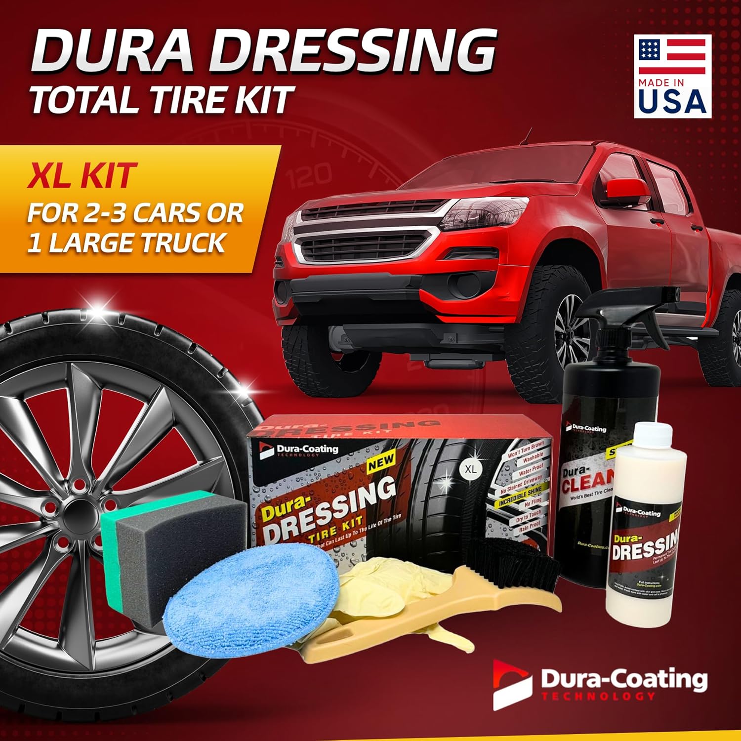 Dura-Dressing Total Tire Kit XL (2-3 Cars/1 Large Truck) - Image 2