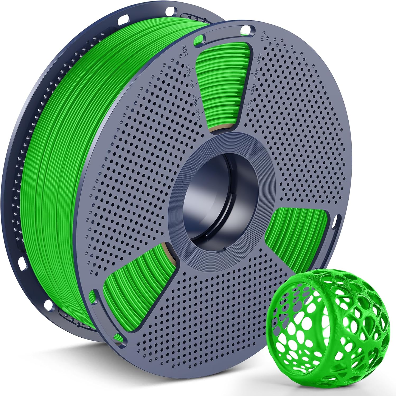 SUNLU TPU 3D Printer Filament 1.75mm,Highly Elastic 90A TPU Filament,Flexible 3D Filament for Fast Printing,Dimensional Accuracy +/- 0.03mm,Suitable for Most FDM 3D Printers.1KG (Green).