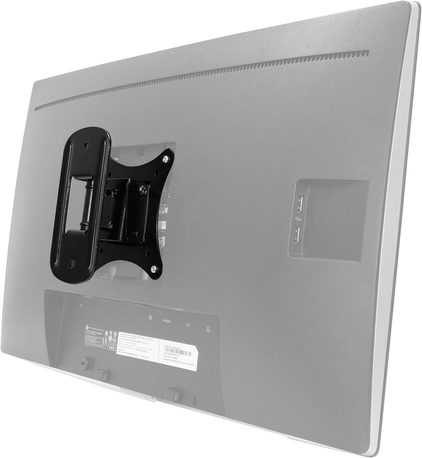 Mount-It! Small TV Wall Mount for 19–32 Inch Flat Screen TVs | Tilt and Swivel TV Wall Mount | Low Profile 2.4” Design | VESA 75x75 100x100 | Single Stud Installation | 44 lb Capacity - Image 2