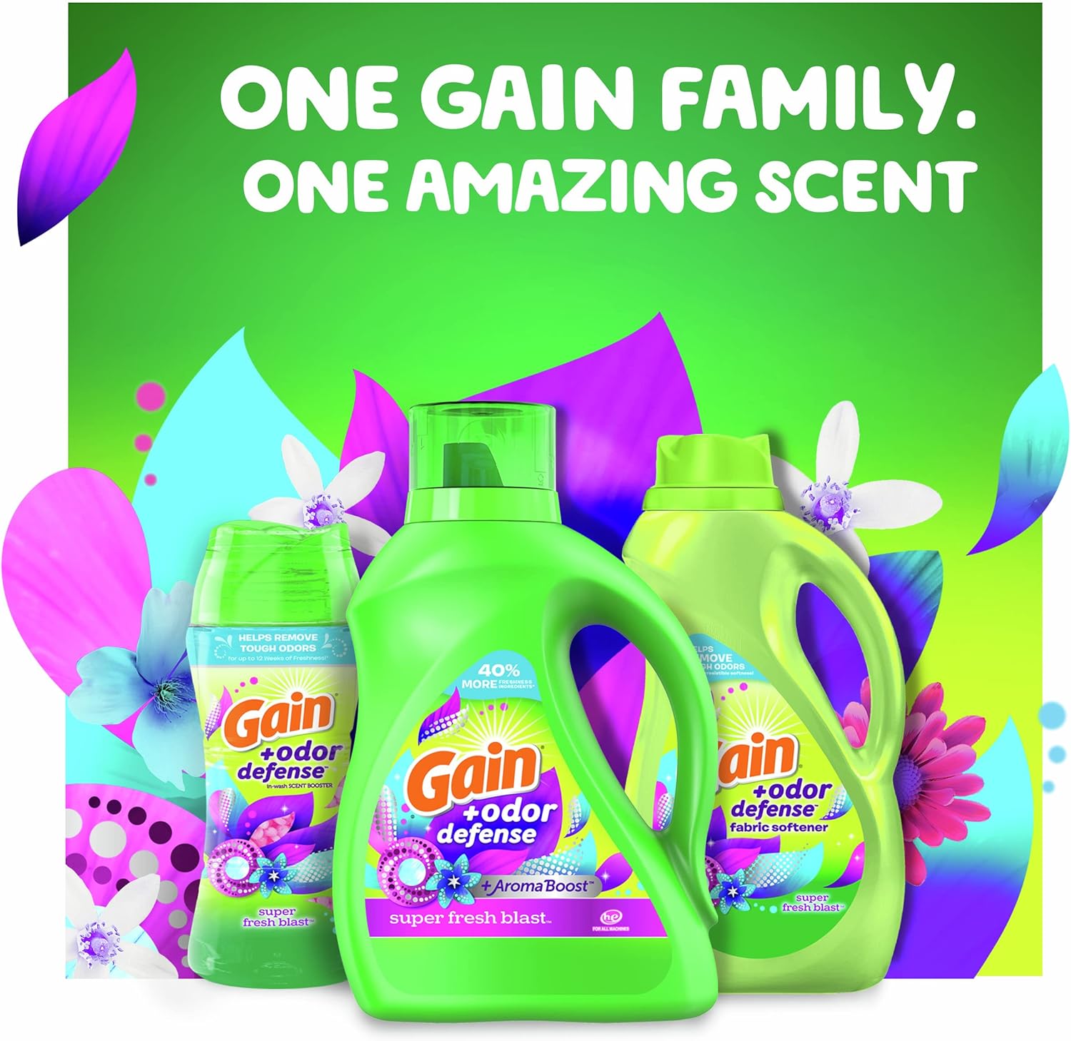Gain Dryer Sheets Plus Odor Defense, Super Fresh Blast Scent, 240 Count, Helps fight static and odor, laundry sheets - Image 9