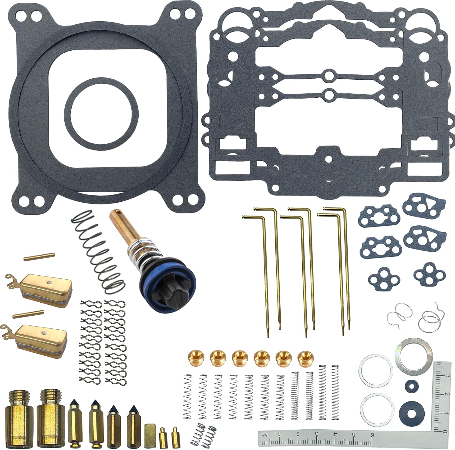 Rebuild Kit For Edelbrock 1406 Carburetor Compatible With Genuine Edelbrock 1477 Carburetor Rebuild Kit for Edelbrock 1406 1405 1400 1403 1407 1411 Carbs Cart AFB 4 barrel Carburetor Rebuild - Image 6