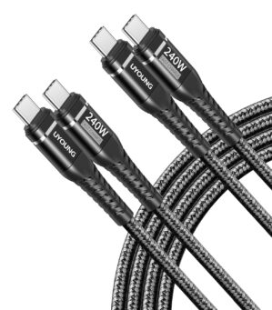 Short USB C to USB C Cable [240W, 1...