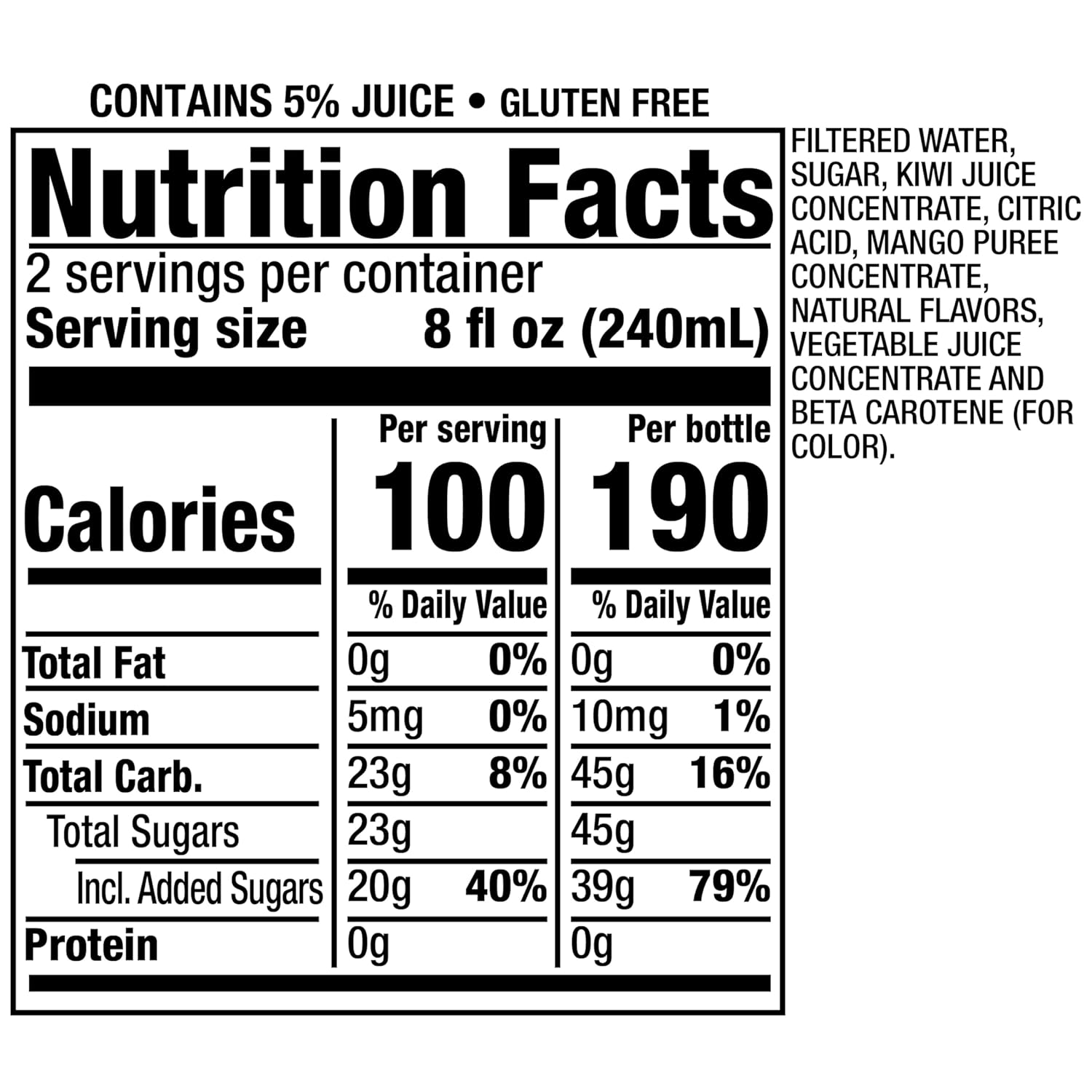 Snapple Mango Madness Flavored Juice Drink, 16 fl oz recycled plastic bottle, Pack of 12 - Image 2