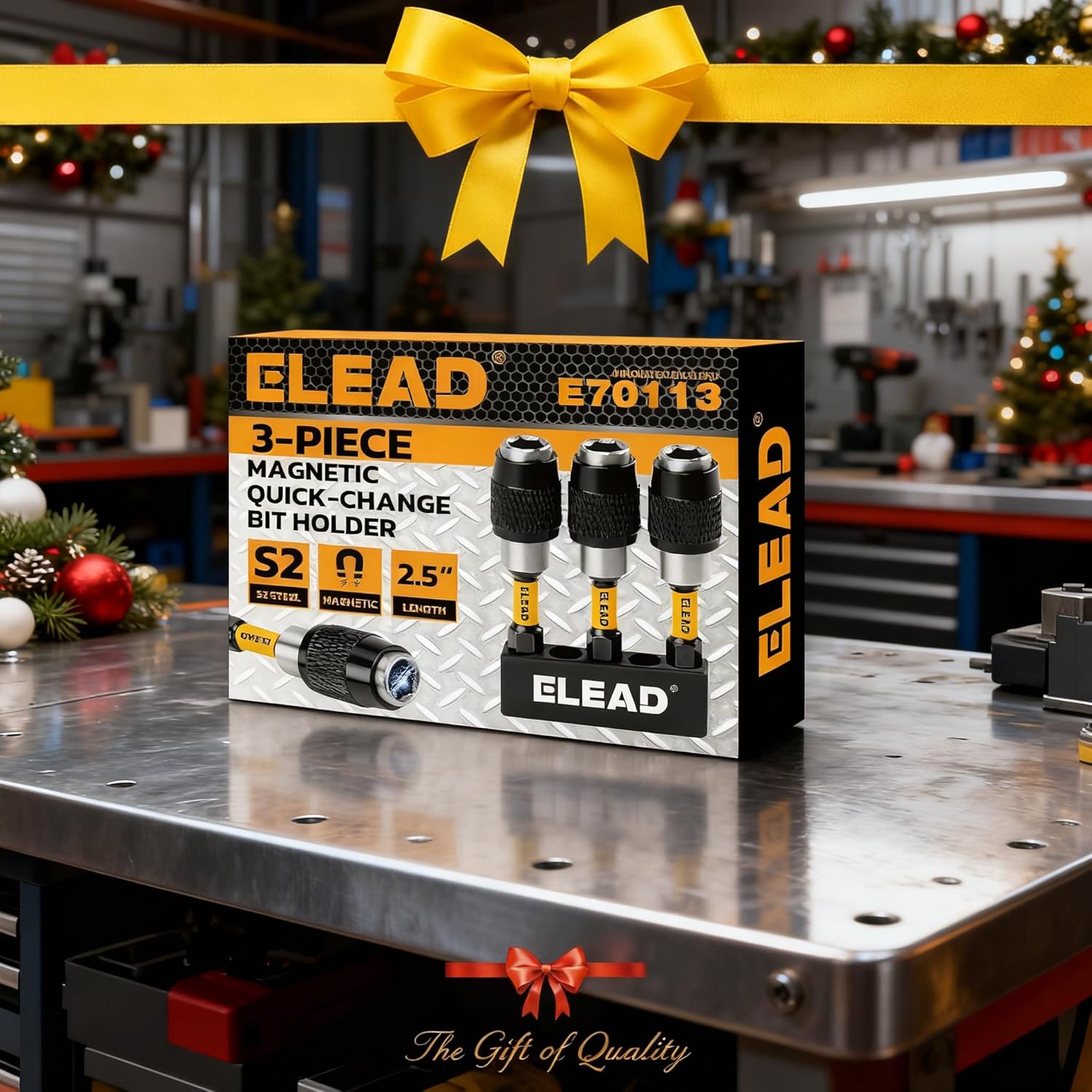ELEAD 3-Piece Quick Change Bit Holder, 1/4" Magnetic Hex Shank Drill Bit Adapter for Screws, Nuts, Drill, bit set and Handheld Driver - Image 7