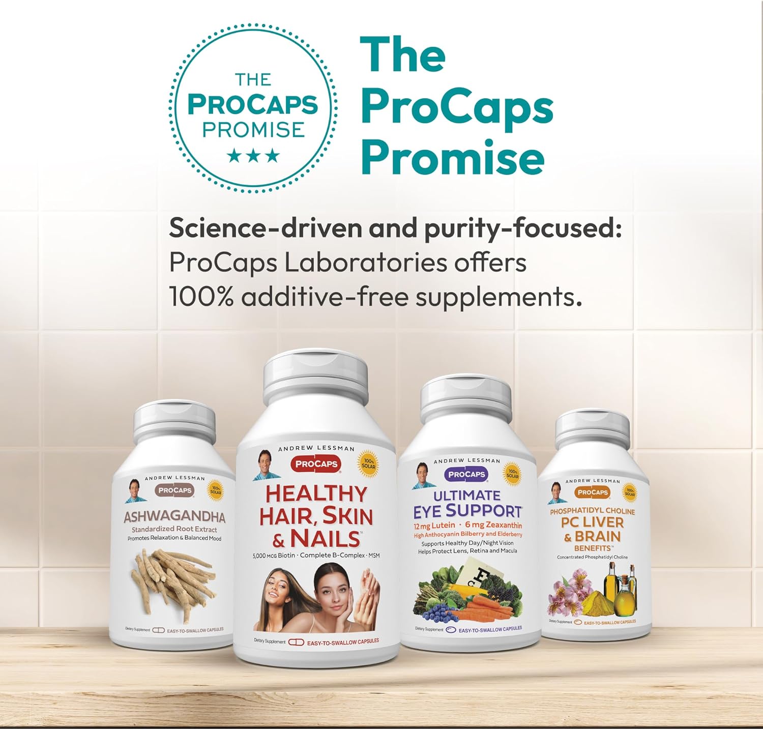 ANDREW LESSMAN Multivitamin - Complete 150 Capsules - High Potencies of 30+ Nutrients, Essential Vitamins, Minerals, Carotenoids. Small Easy-to-Swallow. No Binders, No Fillers, No Additives - Image 4