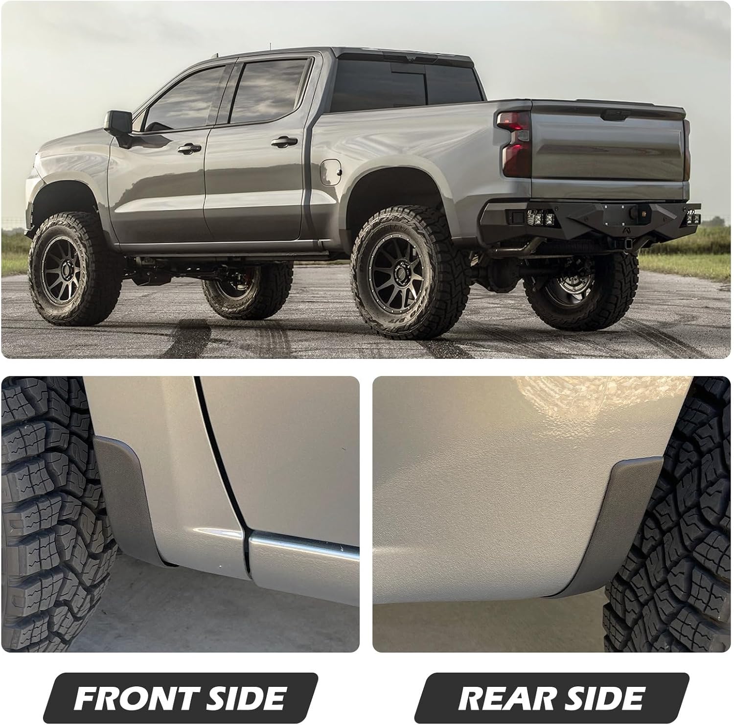 Mud Flap Delete Fit for Chevy Silverado 2019-2026,Mud Guards Mudflaps Delete Compatible with Chevrolet Silverado 1500 Accessories 2019-2026 - Image 6