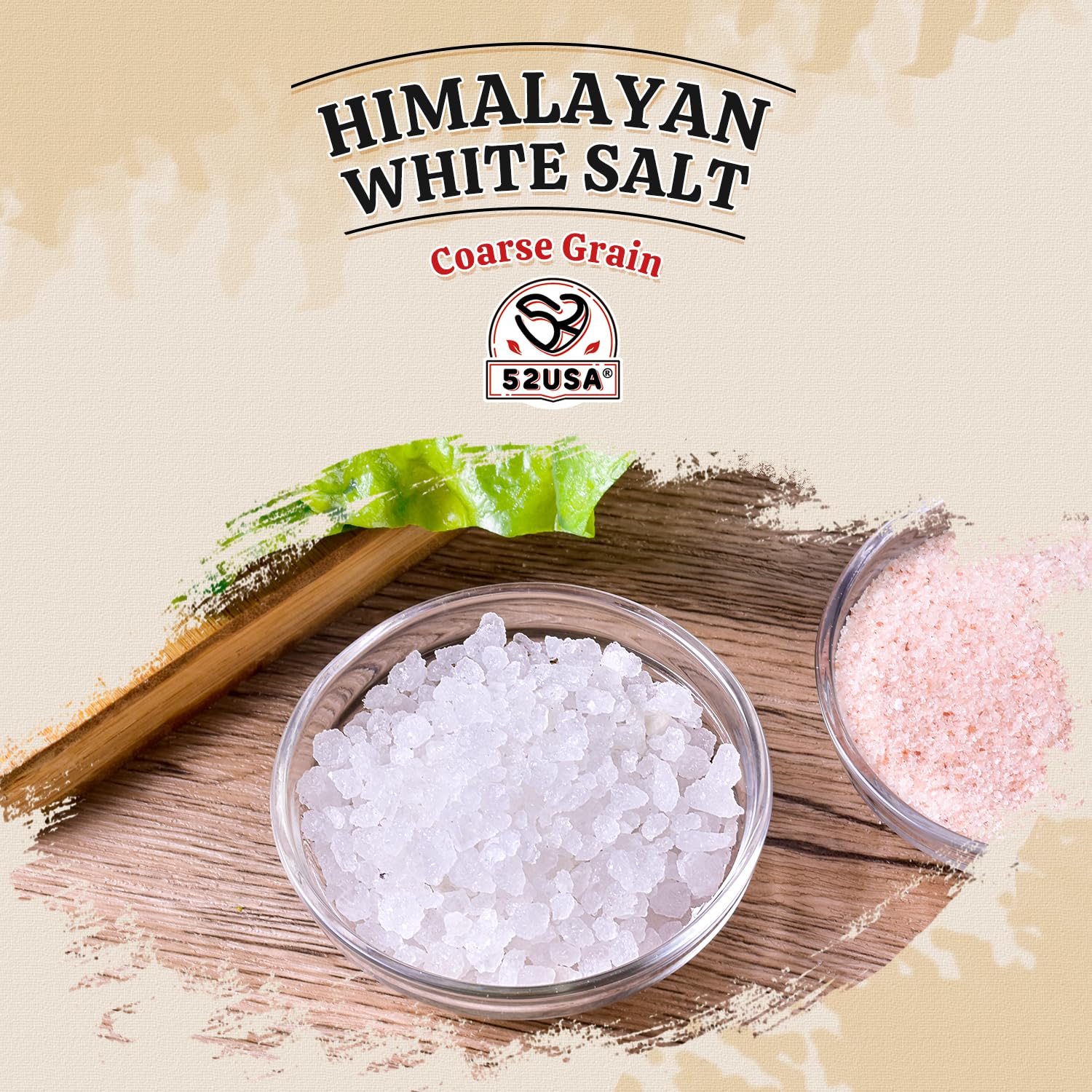 52USA Himalayan White Salt, Coarse Salt 16 oz (1 Pound), Salt for Grinder Refill, Non-GMO, All Natural Sea Salt, Kosher Salt (Pack of 1) - Image 7