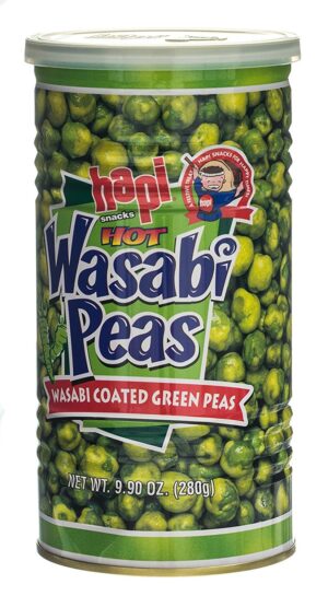 Hapi Hot Wasabi Peas, 9.9 Ounce Tin...