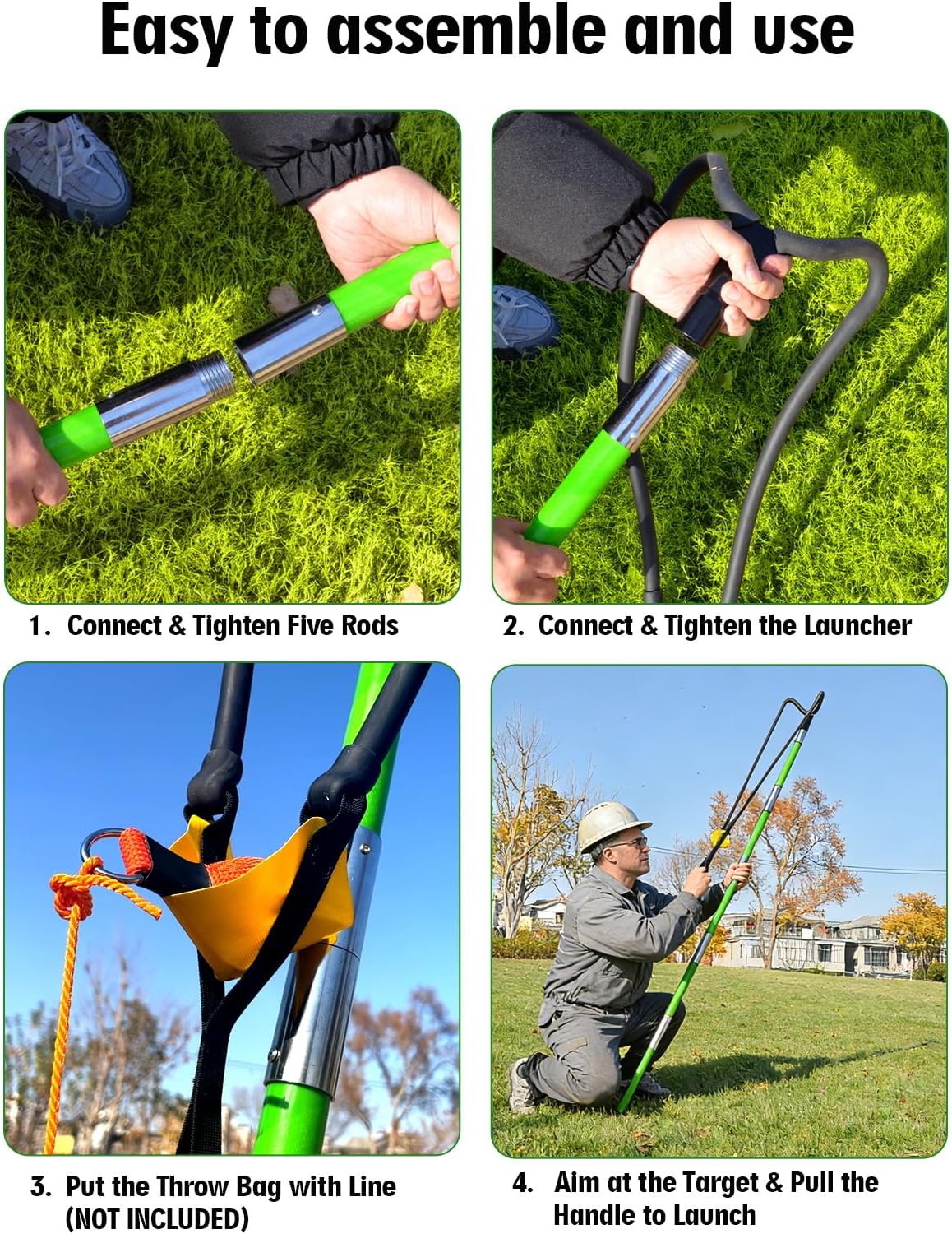Slingshot Arborist Throw Line Rope Launcher Sling Shot for Adults - Image 5