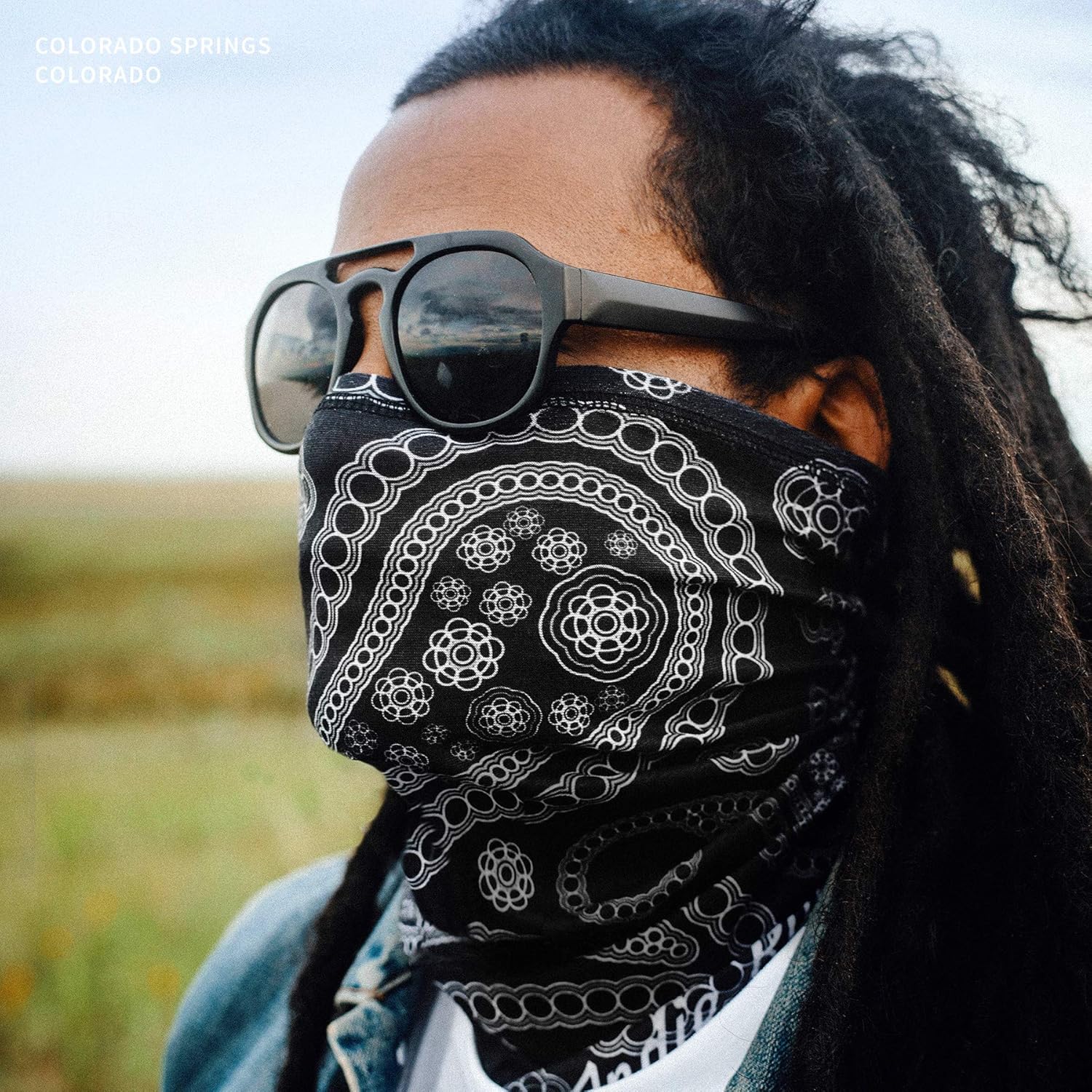 Indie Ridge Motorcycle Outdoor Face Mask - Paisley Motorcycle Ski Snowboard Winter Face Mask - Image 4