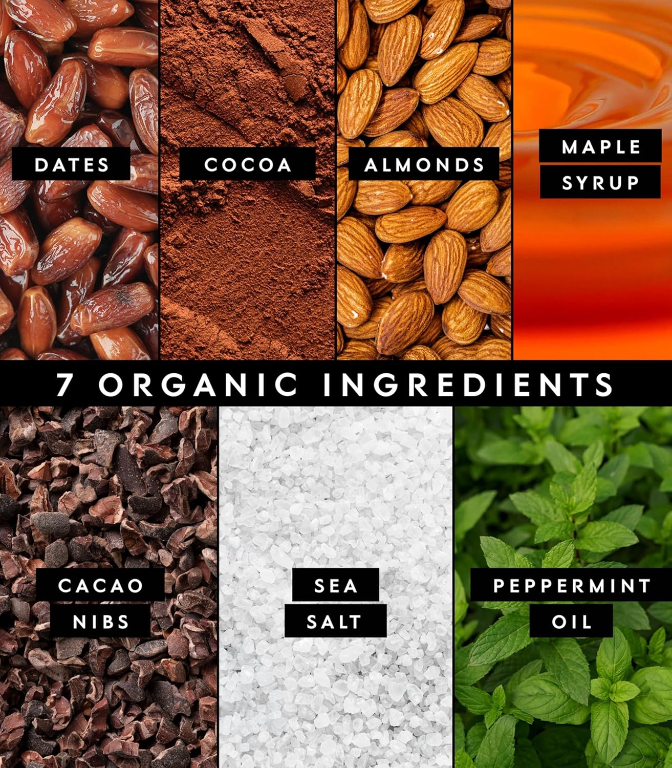 Truvani Plant Based Snack Bars | Chocolate Mint 12 Pack | 7g Protein | USDA Organic and Vegan | The Only Bar | Dairy, Soy, and Gluten Free | Individually Wrapped - Image 4