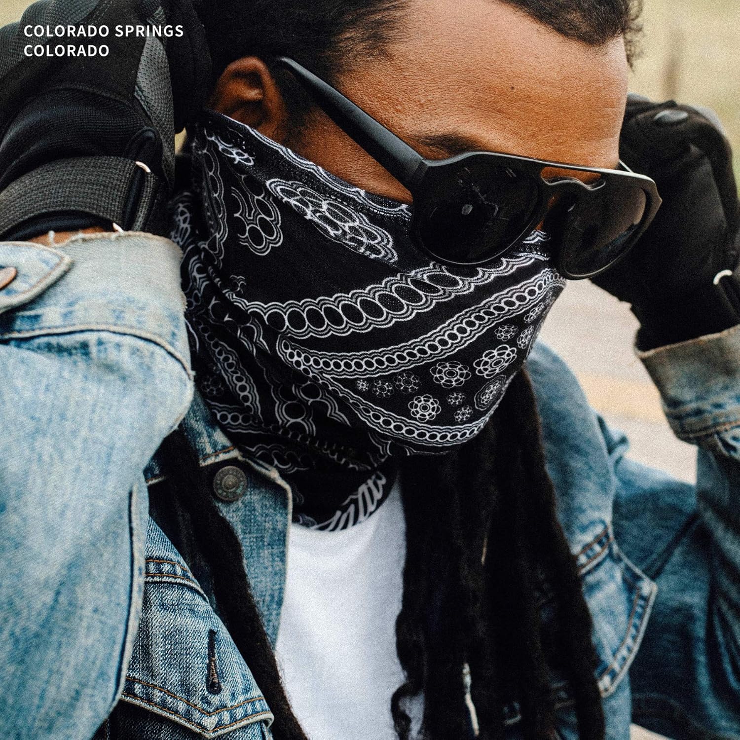 Indie Ridge Motorcycle Outdoor Face Mask - Paisley Motorcycle Ski Snowboard Winter Face Mask - Image 3