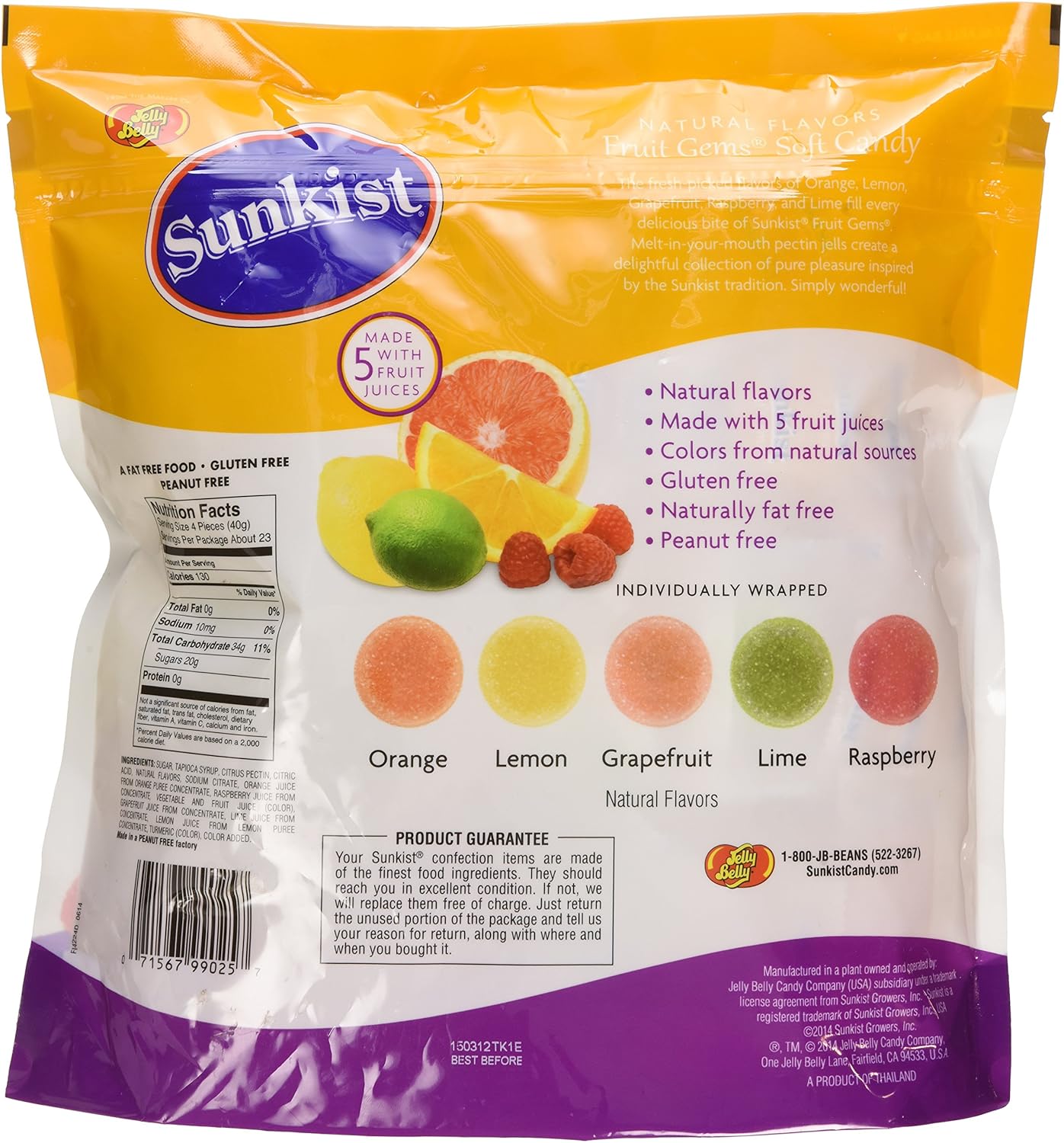 Sunkist® Individually-Wrapped Fruit Gems 32OZ (2 LB) Pouch - Image 3