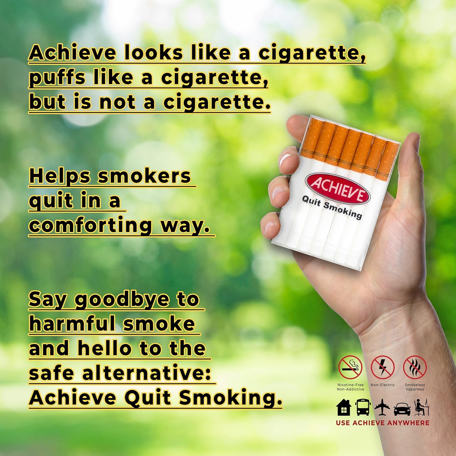 Stop Smoking Aids that Work | Tobacco-Free, Nicotine-Free, & Smoke-Free | Oral Fixation & Fidget Relief | The Safe Quit Smoking Tool for Smoking Cessation - Image 7