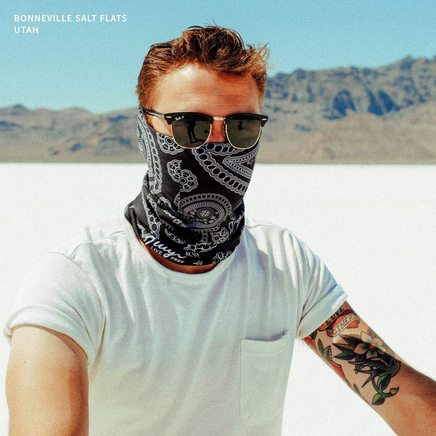 Indie Ridge Motorcycle Outdoor Face Mask - Paisley Motorcycle Ski Snowboard Winter Face Mask - Image 6