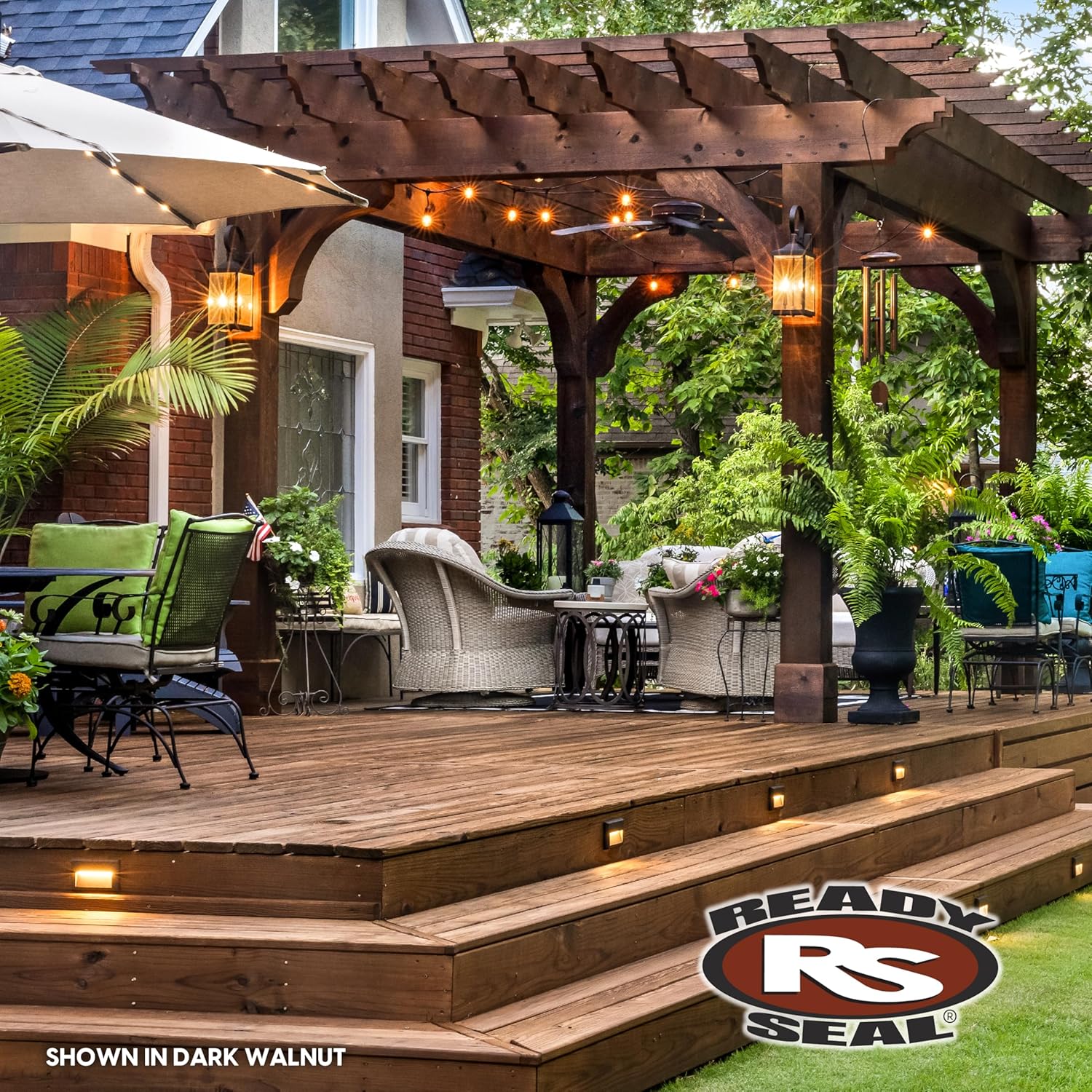 Ready Seal Exterior Wood Stain | Semi-Transparent Oil-Based Formula | Professional Grade Stain and Sealer in One | Ideal for Decks, Fences, Pergolas, Wood Siding & More | Gallon | Pecan - Image 11