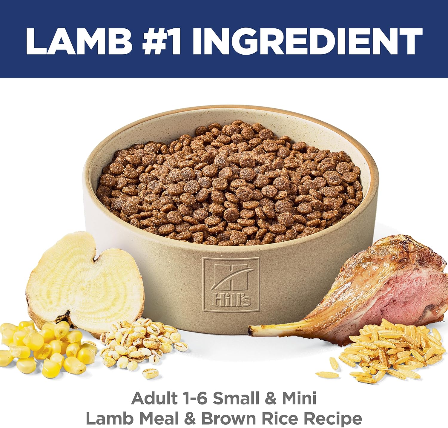Hill's Science Diet Adult 1-6 Small & Mini Dry Dog Food, Lamb Meal & Brown Rice, 4.5 lb. Bag - Image 3