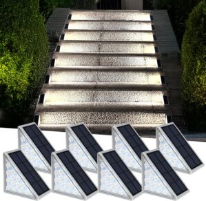 AUDLES LED Solar Step Lights Waterp...