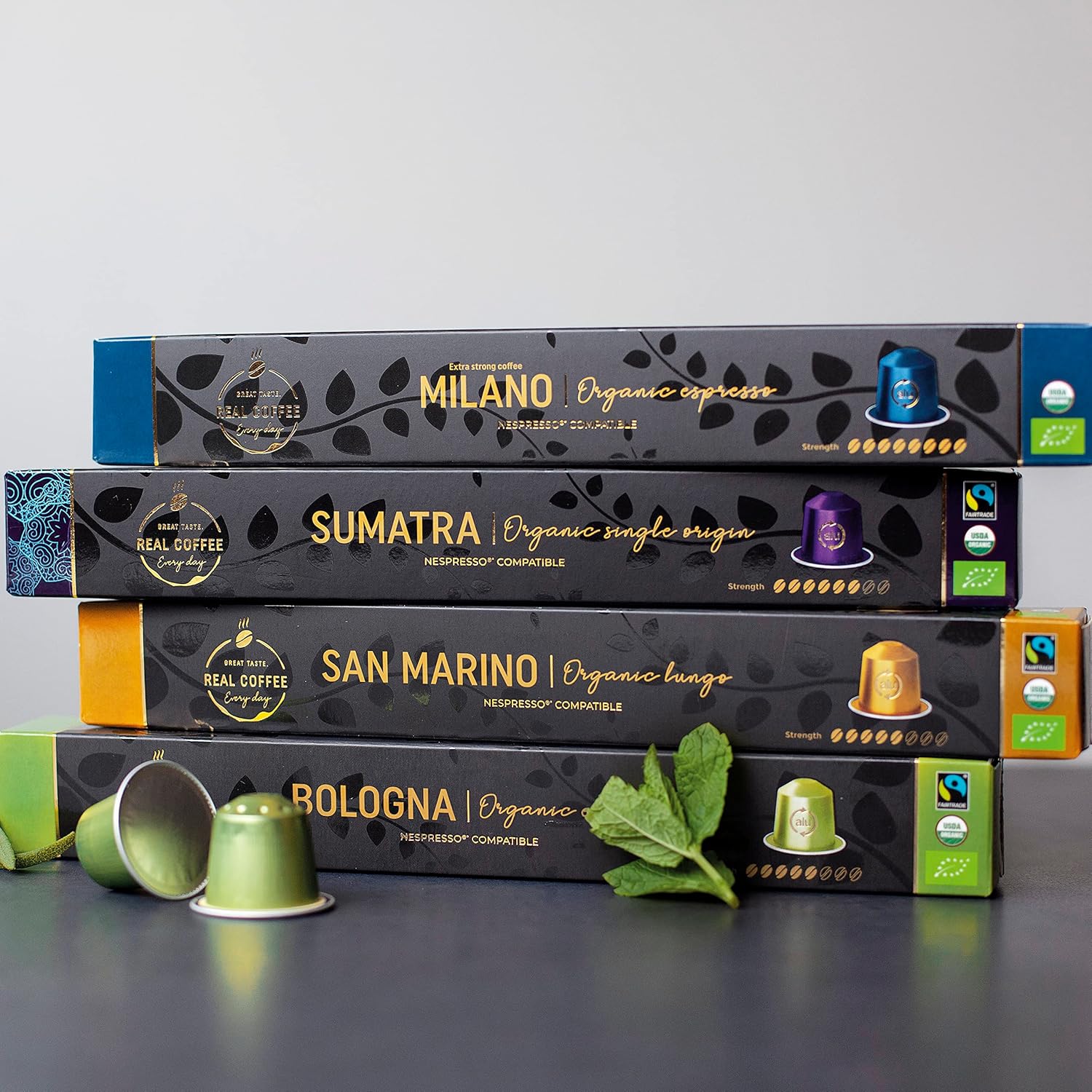 Mixed Variety Pack for Nespresso Original Machines | 100 Aluminum Capsules | 9 Unique Italian Flavors | Made in Italy | Espresso Coffee Pods Compatible Only with Nespresso Original Line Machine - Image 4