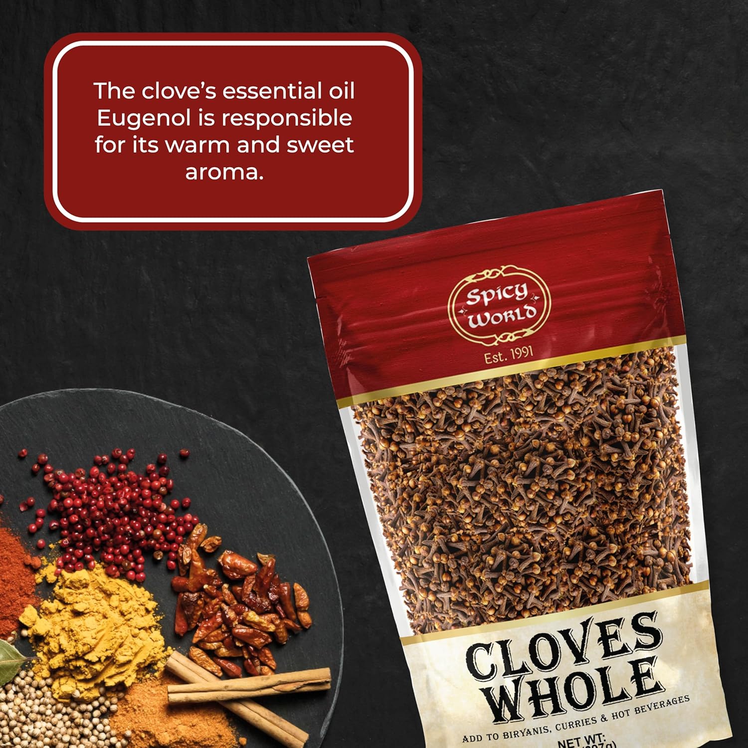 Cloves Whole Bulk 14 Oz Bag - Pure, Non-GMO, Premium Hand Picked Quality - Great for Foods, Clove Tea, Clove Pomander Balls & Potpourri - Aromatic & Richly Flavored Cloves Whole by Spicy World - Image 7
