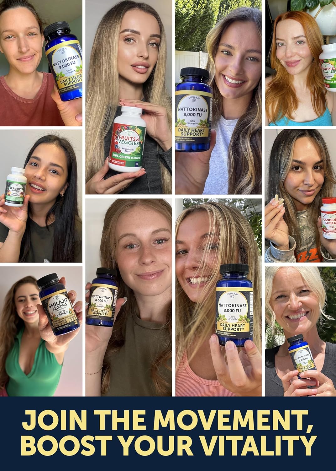Lunakai USA Made Nattokinase Supplement – 400mg Natto Enzyme, 8000 FU per Serving – Heart & Circulation Support – Non-GMO, 60ct, 4000 FU Capsule - Image 4