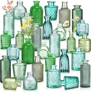 Yaomiao 30 Pcs Vases Bulk Colored F...