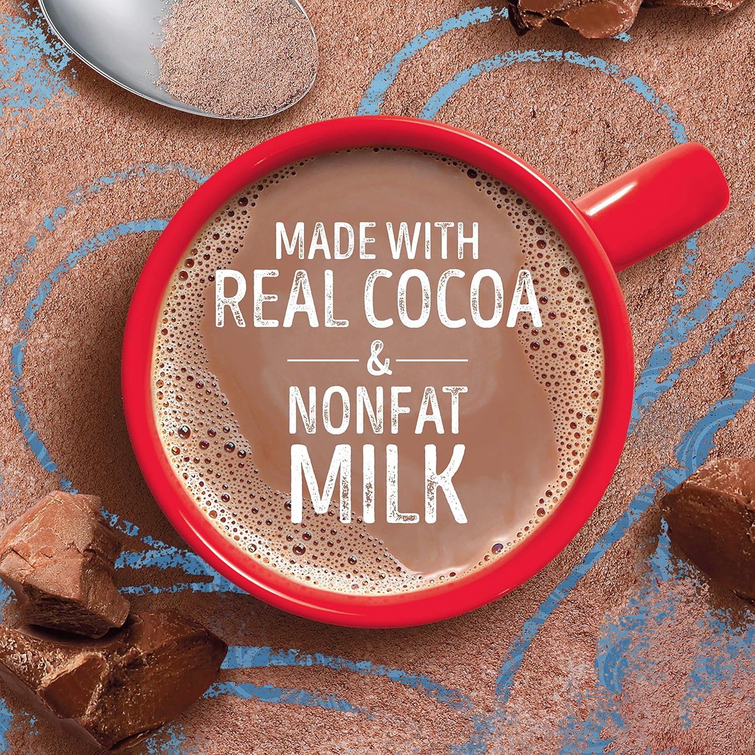 Swiss Miss Milk Chocolate Flavor Hot Cocoa Mix, 1.38 oz. 50-Count - Image 3