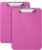 Mr. Pen- Plastic Clipboard, 12.5″ x 9″, 2 Pack, Hot Pink Clipboard Plastic, Low-Profile Metal Clip with Retractable Hanging Hole