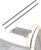 Roof Trim Molding (Pair), Roof Weatherstripping Seal, Compatible with Toyota Corolla 2009-2013, Left Driver and Right Passenger Side, Car Roof Top Drip Seal, Rubber Weather Strip Moulding, Rain Seal